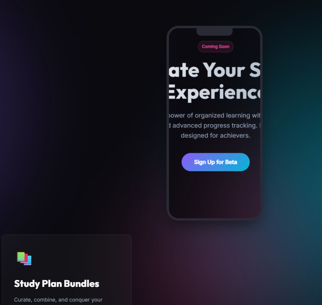 Study Plan Bundles